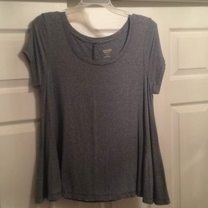 Blue and white striped shirt